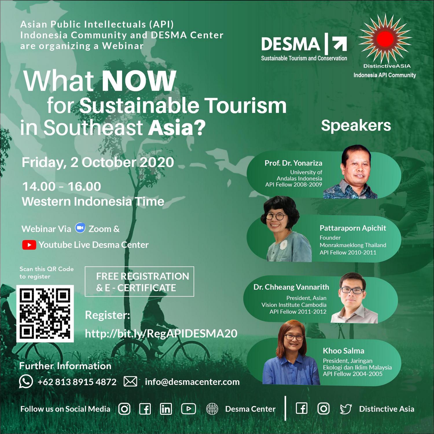 Sustainable Tourism Webinar: What Now for Sustainable Tourism in Southeast Asia?